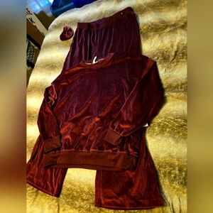 Rich Purple Velvet Track Suite.